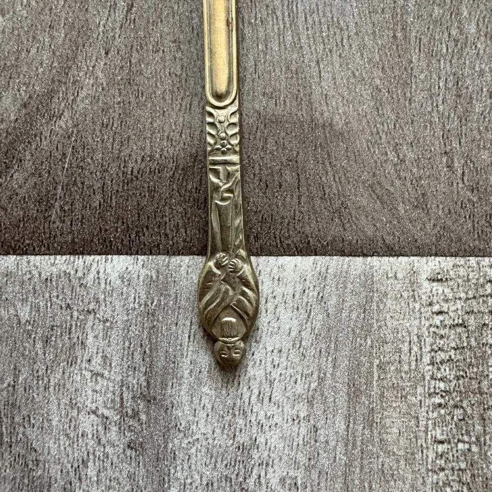 Vintage EPNS Silverplate Teaspoon England Ornate Handle Collectible Flatware